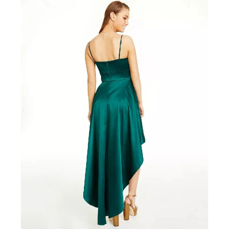 City Studios Junior's Sweetheart High Low Gown Green Size 9