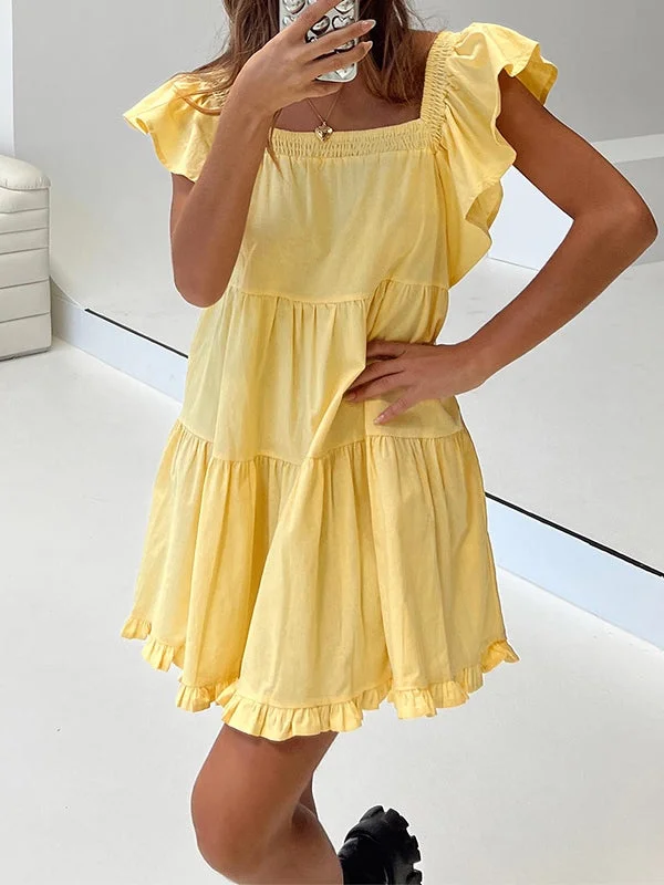 Ruffle Tiered Mini Dress