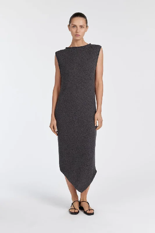 ALTHEA TURKISH COFFEE MIDI DRESS